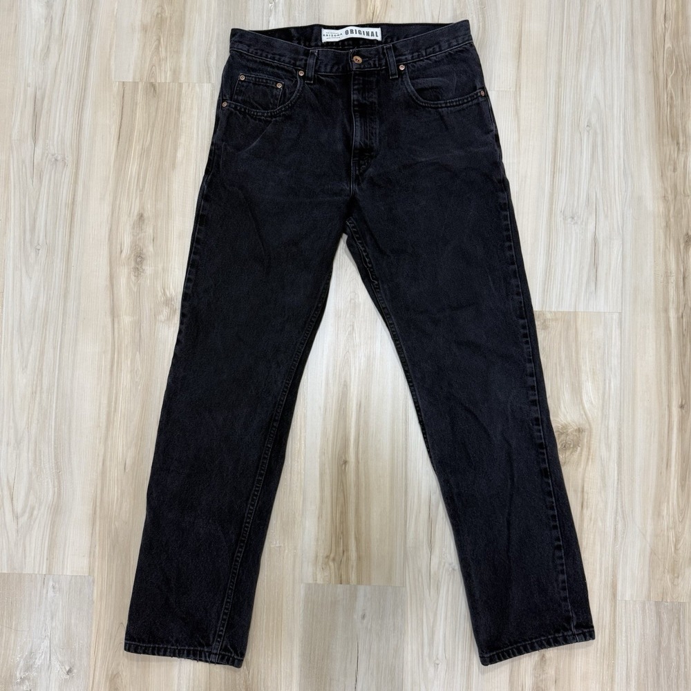 Arizona Jean Co Original Denim Jeans Black Mens 34x34